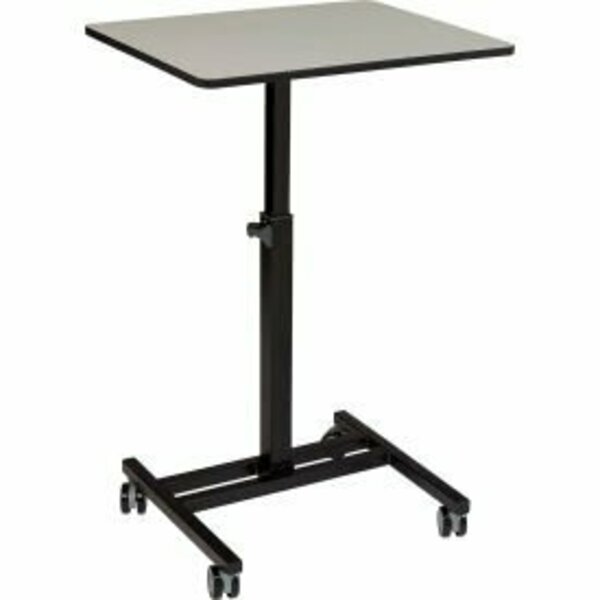 National Public Seating Oklahoma Sound EduTouch Sit & Stand Cart, Gray/Black EDTC